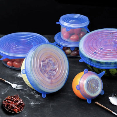 Silikone Låg til Opbevaring af Fødevarers Friskhed - SiliconeCover™