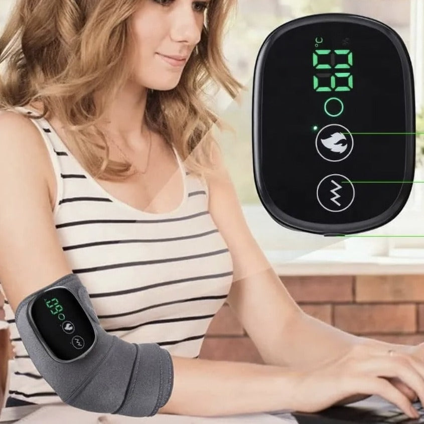 Opvarmet Massager til Knæ og Albuer Vibration & Ledstøtte - Therapy™