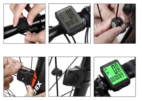 Trådløs vandtæt cykelcomputer med baglys – BikeMaster™