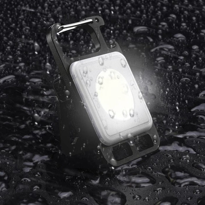 Mini LED-nøglering, USB-opladbar, proptrækker, lommelygte til udendørs - CorkscrewLamp™