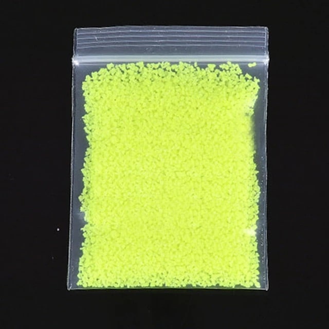 Fluorescerende sandpulver, selvlysende pigment – LuminousSand™