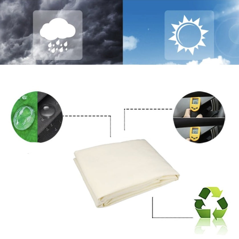 Vandtæt Skyggepresenning 420D til Udendørsbrug - SunStopper™