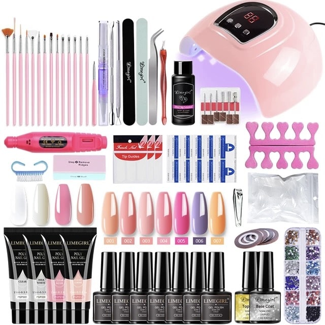 NailKit™ - Manicure Kit med Lampe, Maskine og Nail Art Værktøjer