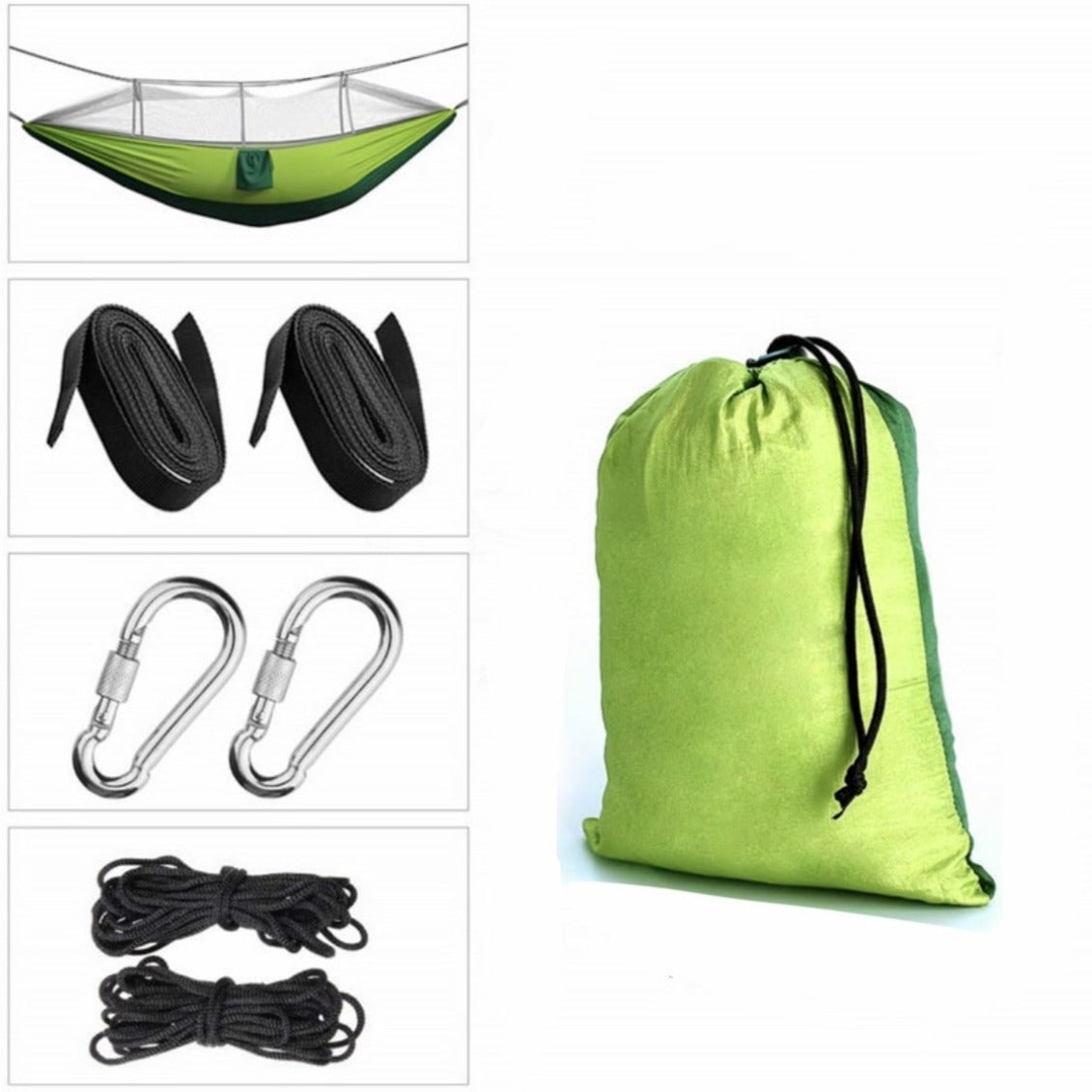 Let & bærbar hængekøje med myggenet & regnsejl - HamacNylon210™