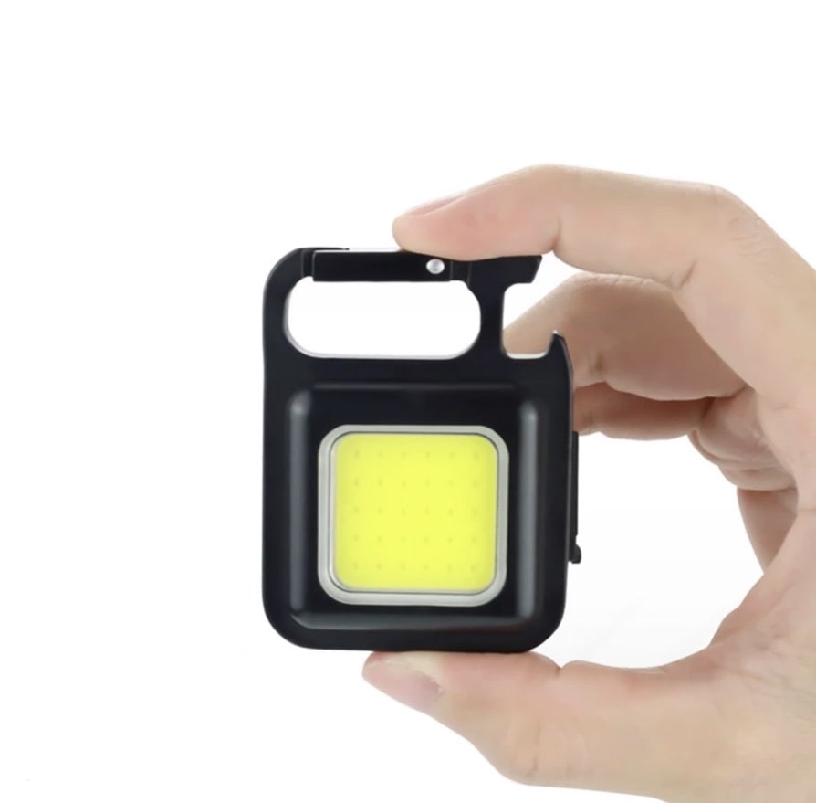 Mini LED-nøglering, USB-opladbar, proptrækker, lommelygte til udendørs - CorkscrewLamp™