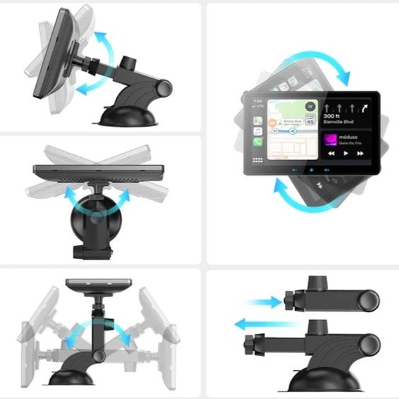 7" bilradio, trådløs multimedieafspiller, CarPlay & Android Auto - TactilCarplay™