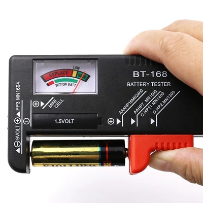 VoltageTester™ Spændingstester, Farvekodet Måler til AA/AAA/C/D/9V