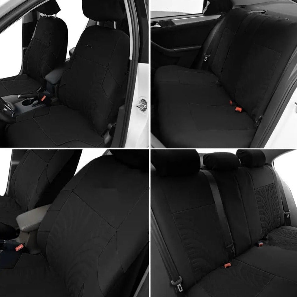 Universelle broderede bilsædeovertræk med sporty design - GripCover™