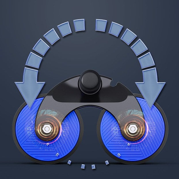 Automatisk bounce abdominal hjul, fitnessudstyr, sportshjul, arm muskeltræner - AbdoBounce™