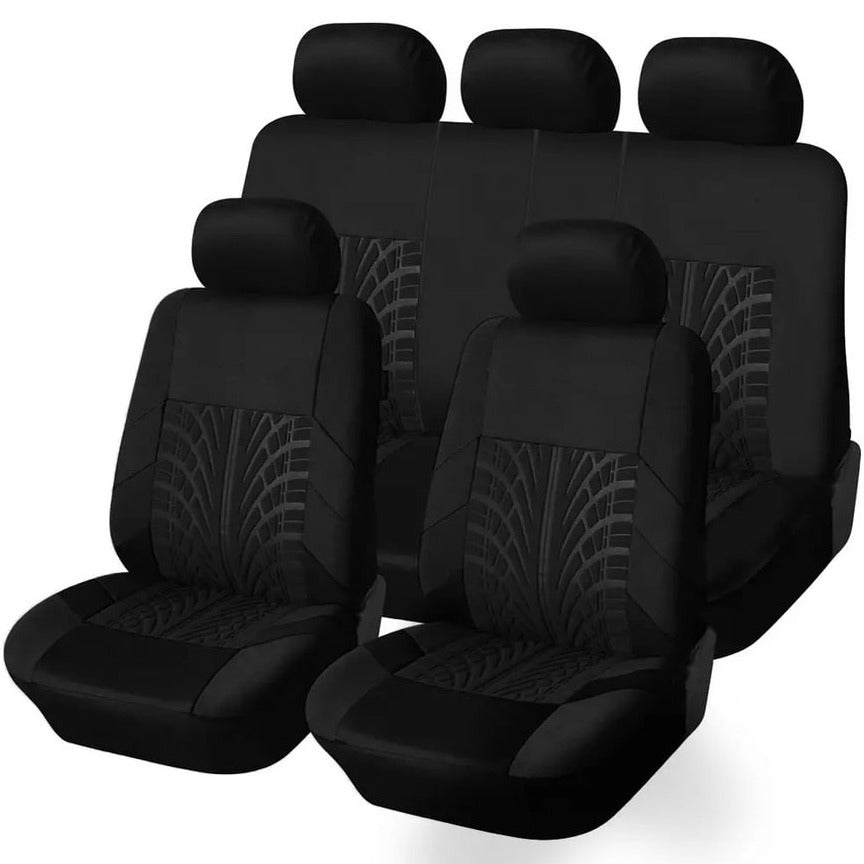 Universelle broderede bilsædeovertræk med sporty design - GripCover™