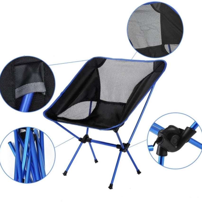 UltraLightChair™ - Foldbar, Bærbar Stol til Camping og Udendørsbrug