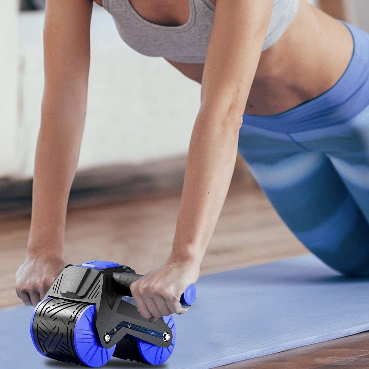 Automatisk bounce abdominal hjul, fitnessudstyr, sportshjul, arm muskeltræner - AbdoBounce™