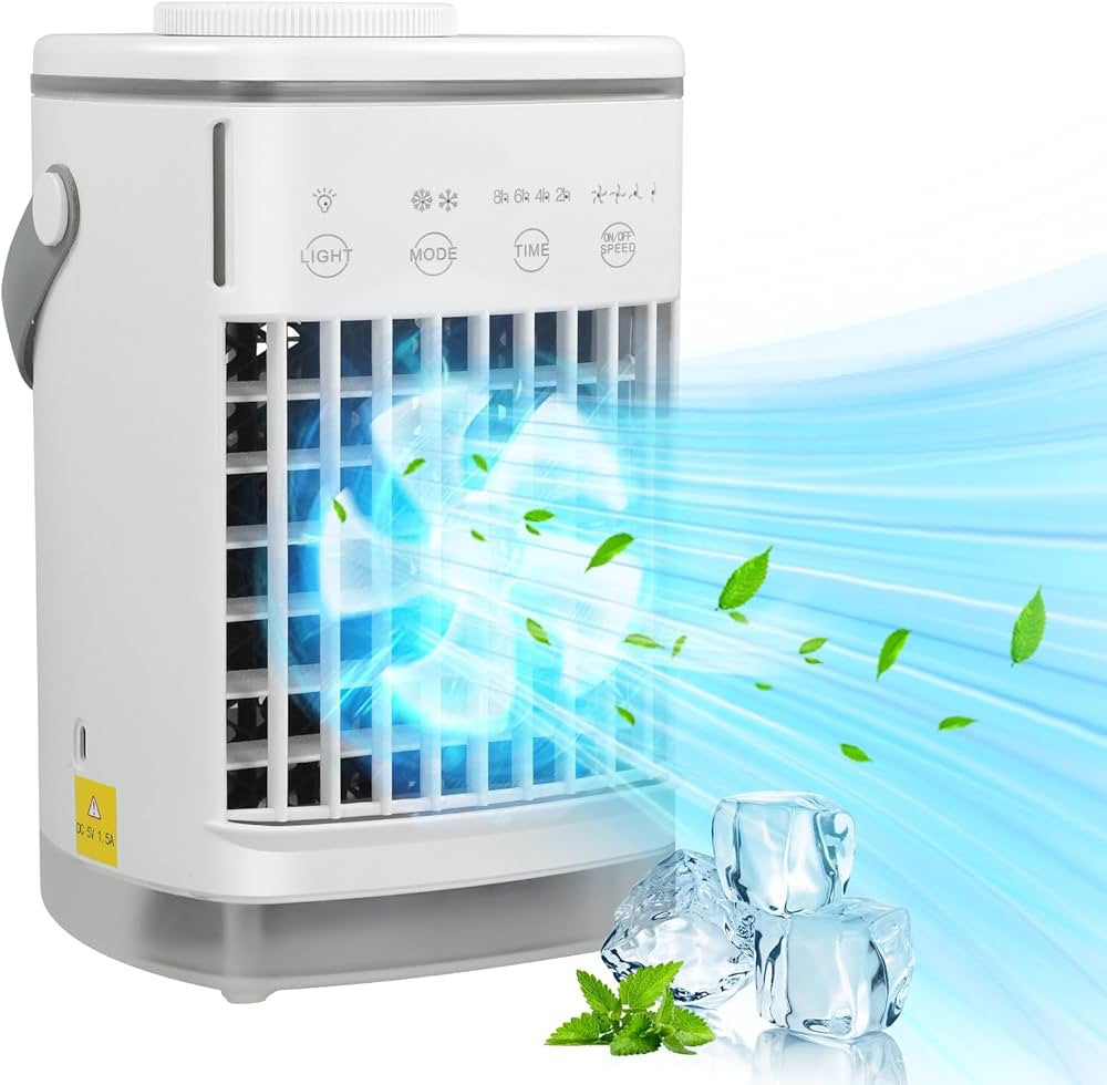 Bærbar USB-aircondition med isterningebakke - CoolFresh™