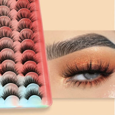 3D katteøje falske vipper, dramatisk volumen med naturlig effekt - GlamEyelash™