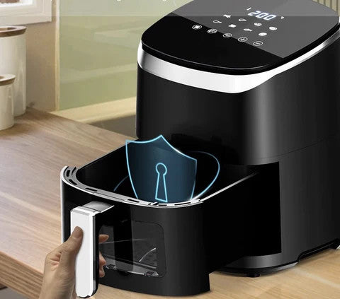 Oliefri frituregryde med synligt vindue og 4,5L/5L touchskærm - No-OilFryer™