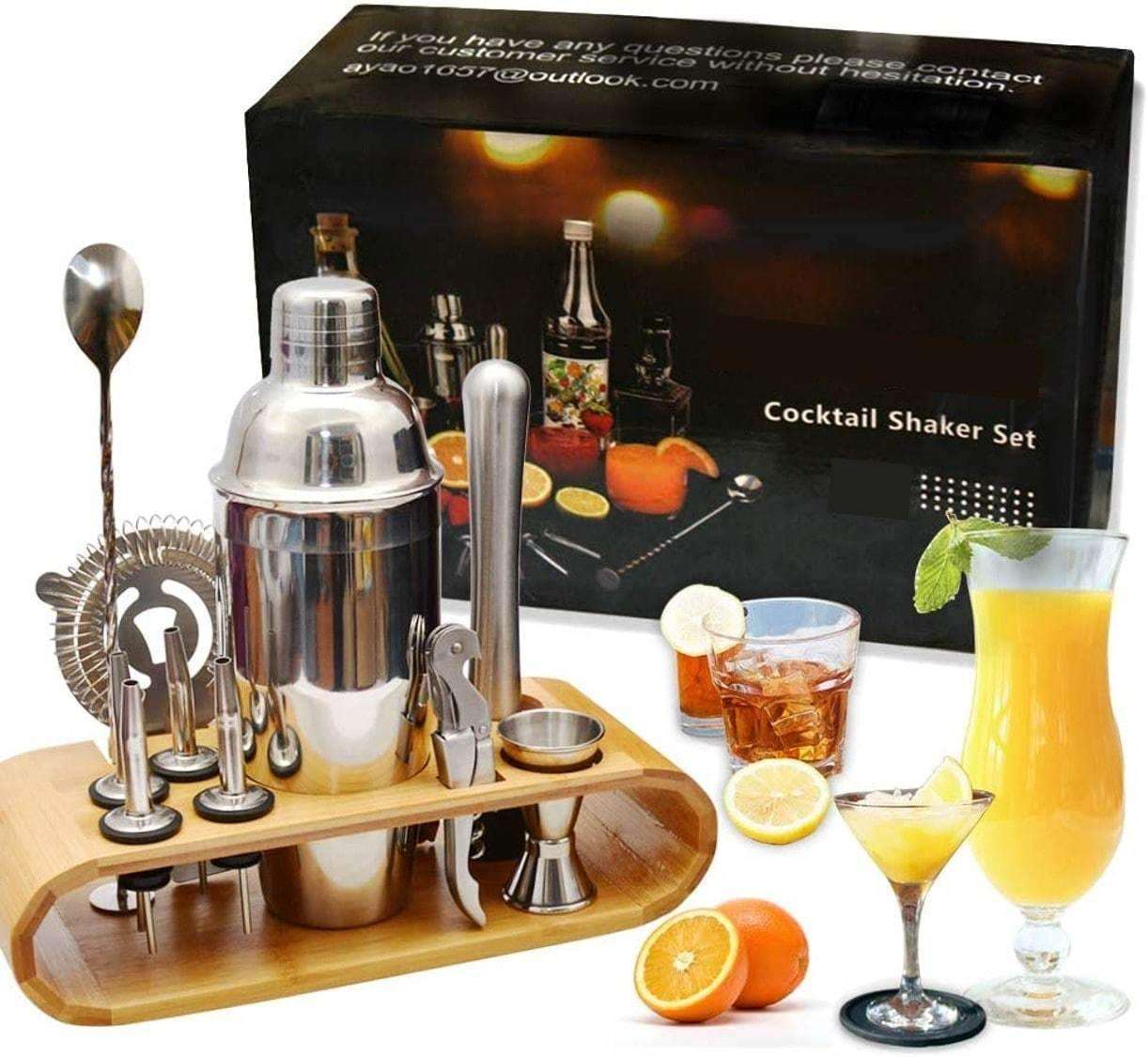 12 stk. cocktailshaker - ShakerSet™ - Den danske butik