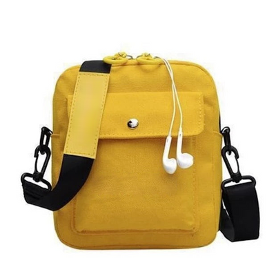 YeloBag™ Lille Firkantet Håndtaske i Koreansk Stil med Trykte Bogstaver