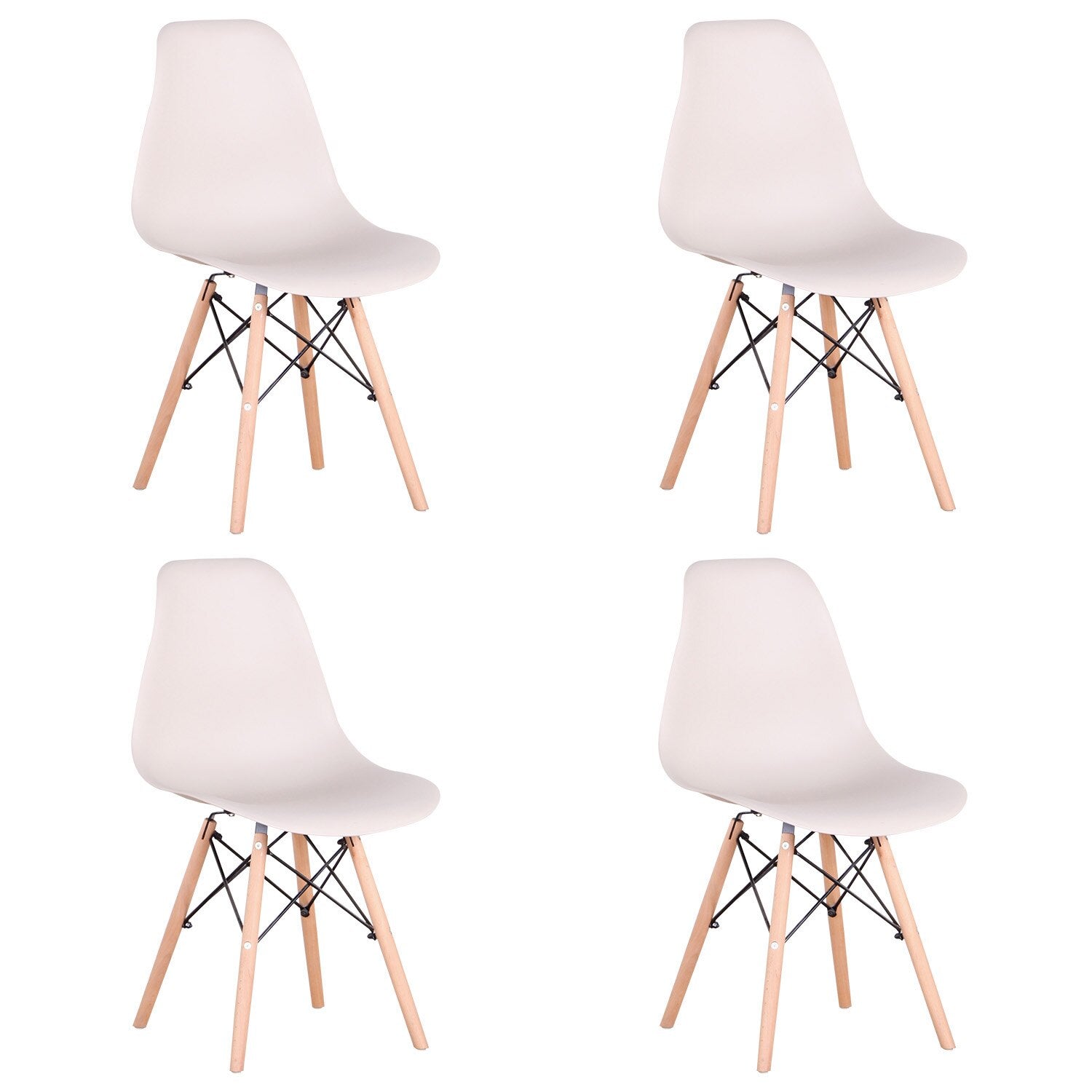 Chaise de salle à manger style nordique - DSW™ LOT DE 4 & 8 - Den danske butik