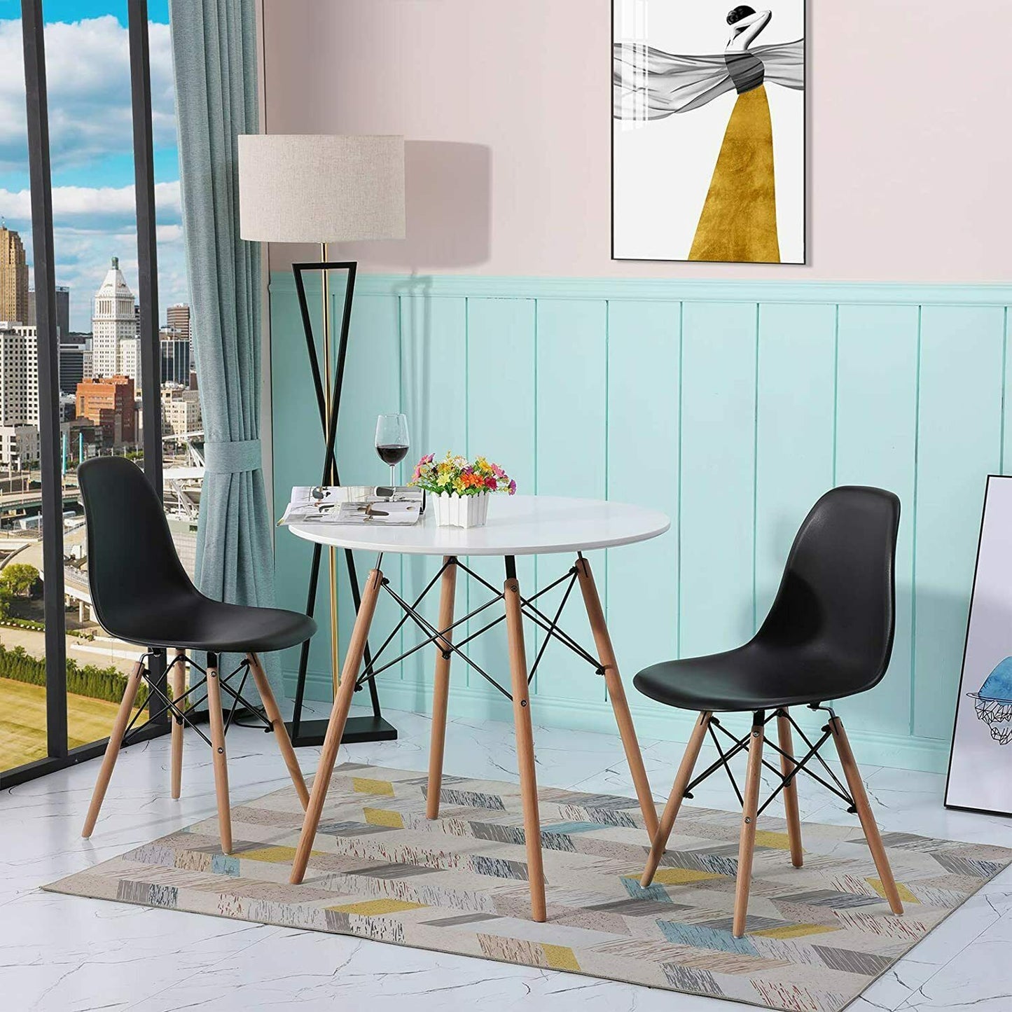 Chaise de salle à manger style nordique - DSW™ LOT DE 4 & 8 - Den danske butik