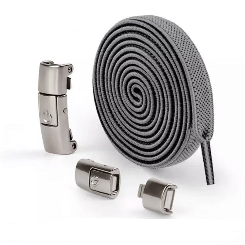 8 mm elastiksnørebånd med snaplås til børnesko og voksensko- LacetClips™