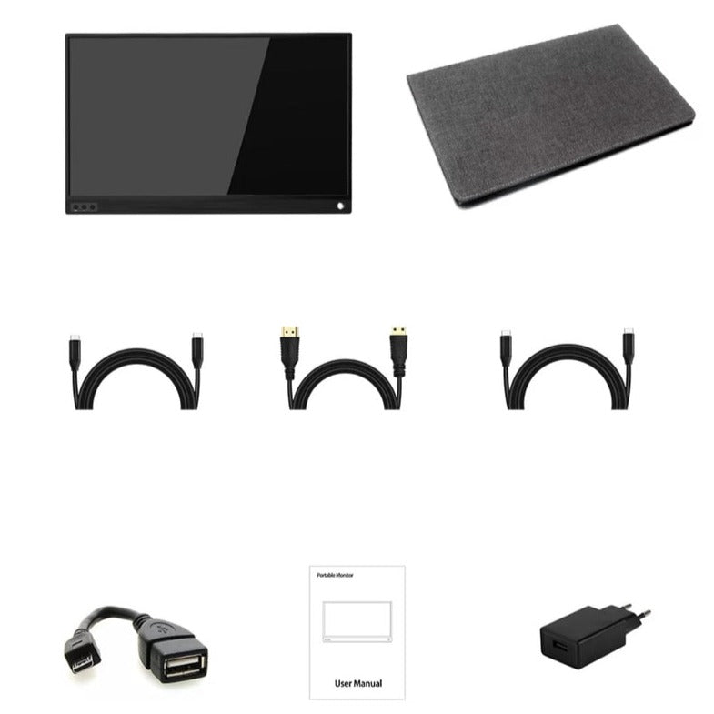 Bærbar LCD-skærm i fuld HD, HDMI- og USB-tilslutning - MonitorPro+™