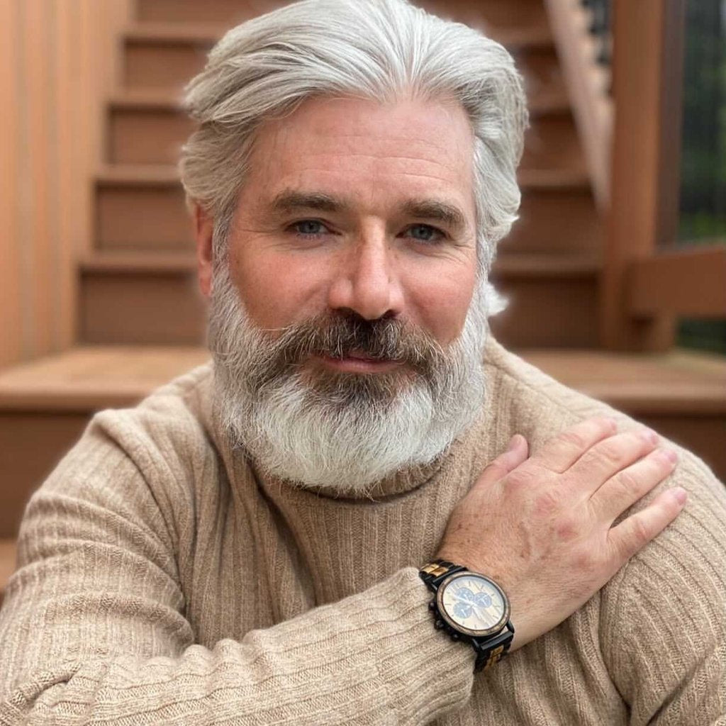 Montre mécanisme en bois noble - Robuste Aucaria - Den danske butik