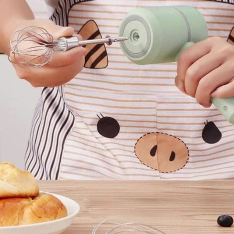 Automatisk mælkeskummer 2 i 1: Mixer, chopper, piskeris, 3 hastighedsblander - BatteurÉlectrique™