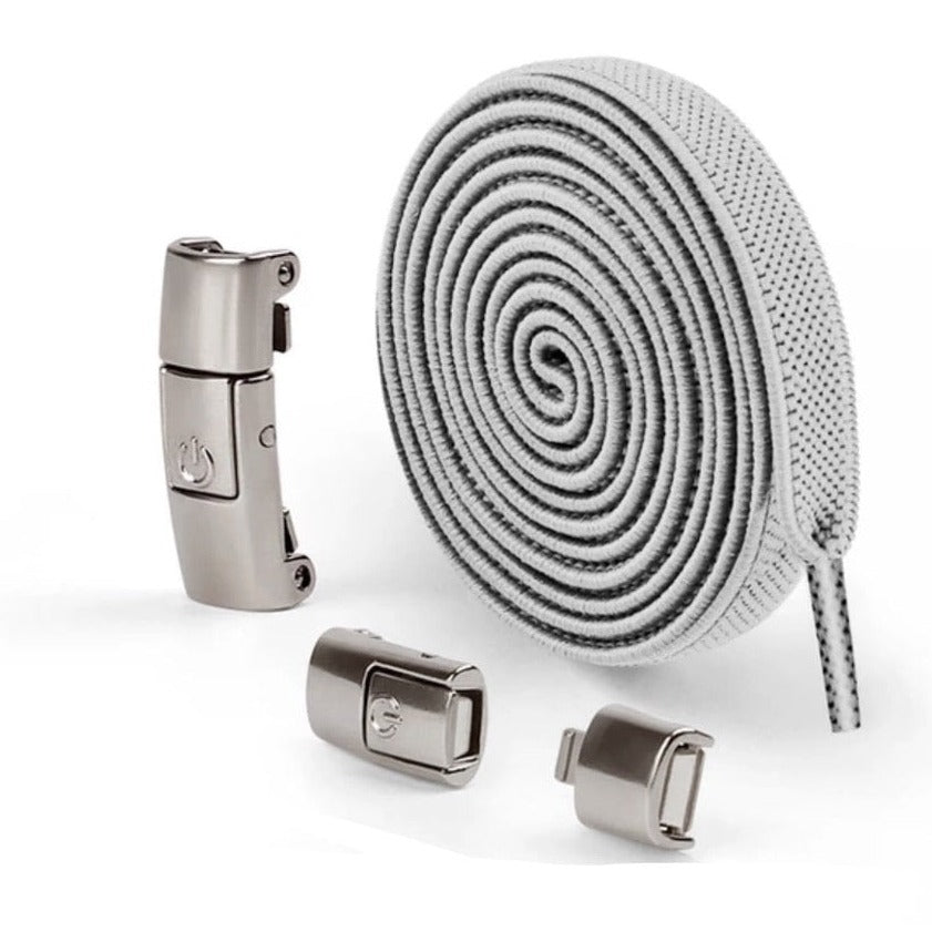 8 mm elastiksnørebånd med snaplås til børnesko og voksensko- LacetClips™