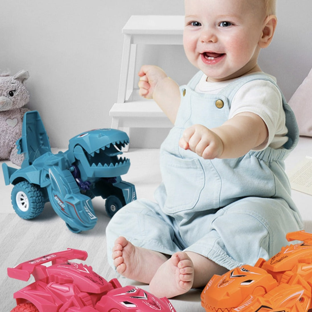 Legetøj dinosaur bil automatisk transformer - DinoVoiture™