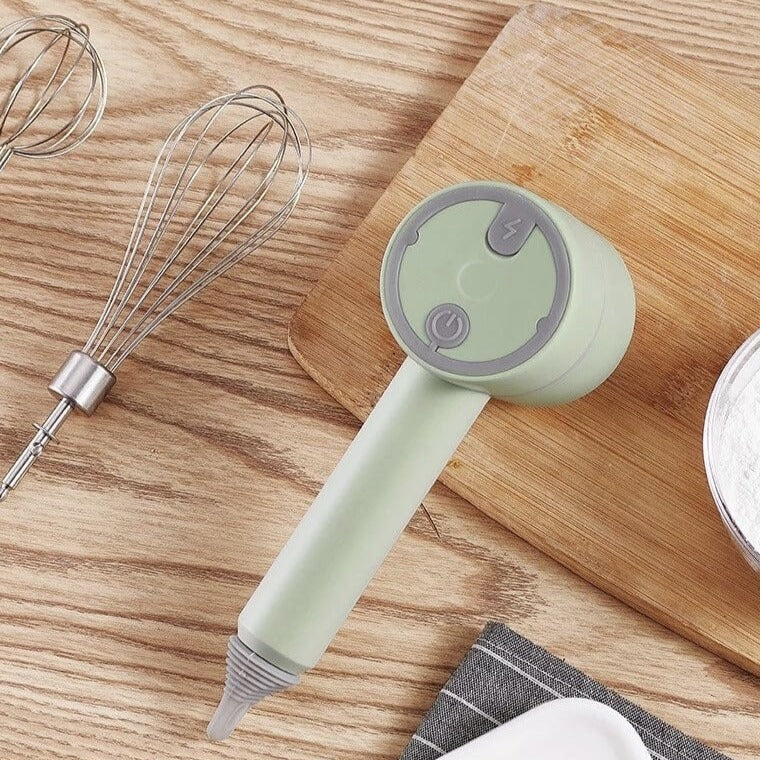 Automatisk mælkeskummer 2 i 1: Mixer, chopper, piskeris, 3 hastighedsblander - BatteurÉlectrique™