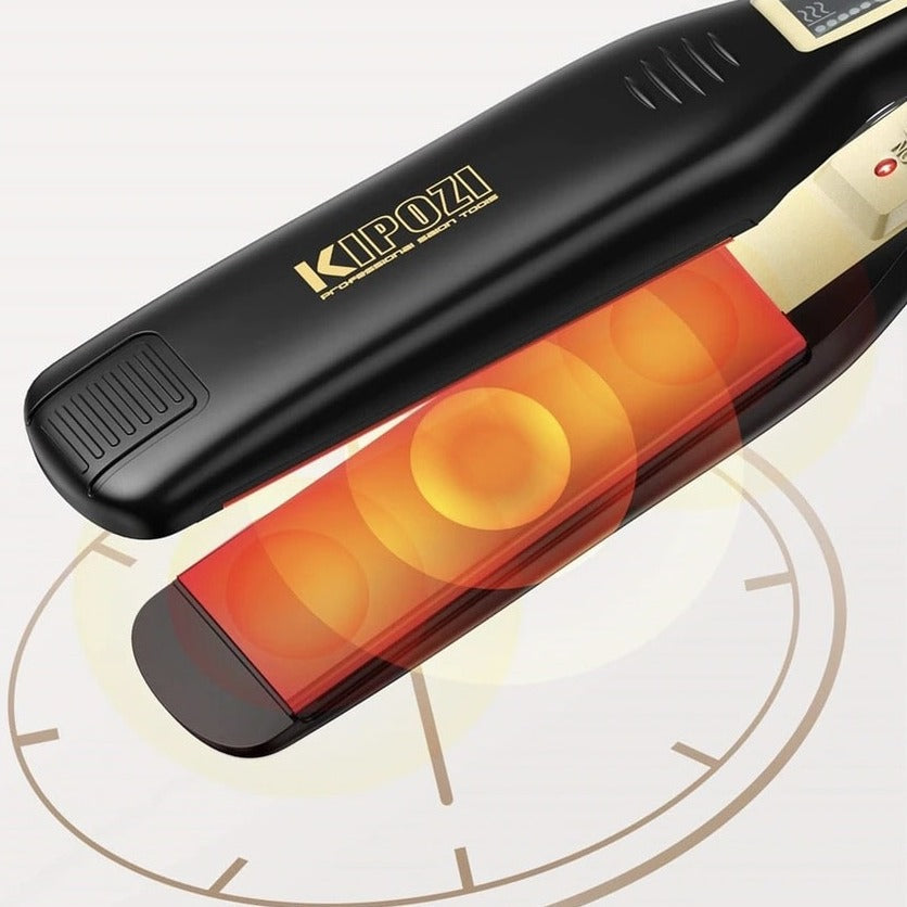 Professionelt Titanium glattejern med LCD-skærm - BestLiss™