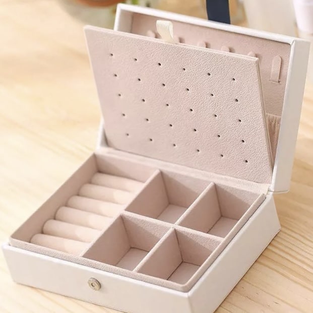 Bærbar opbevaringsboks til smykker, EarringBox™