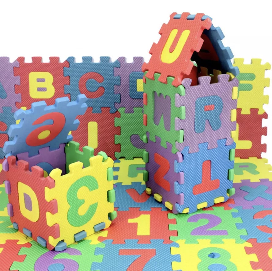 3D-skumpuslespil med alfabet og tal, 36 brikker - 3dPuzzle™