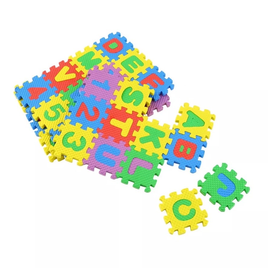 3D-skumpuslespil med alfabet og tal, 36 brikker - 3dPuzzle™
