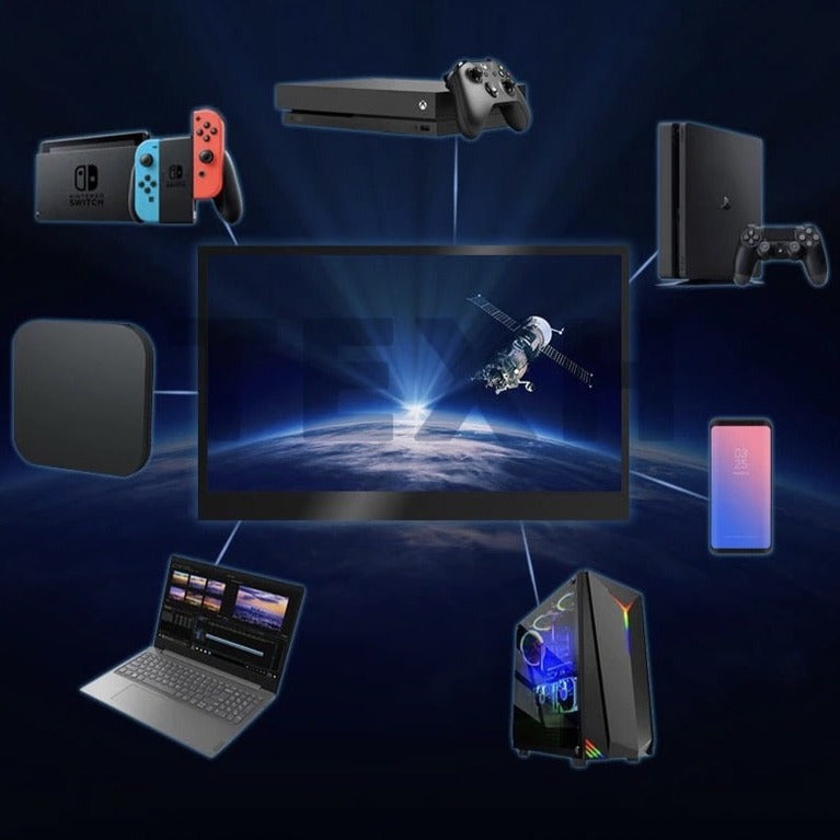 Bærbar LCD-skærm i fuld HD, HDMI- og USB-tilslutning - MonitorPro+™