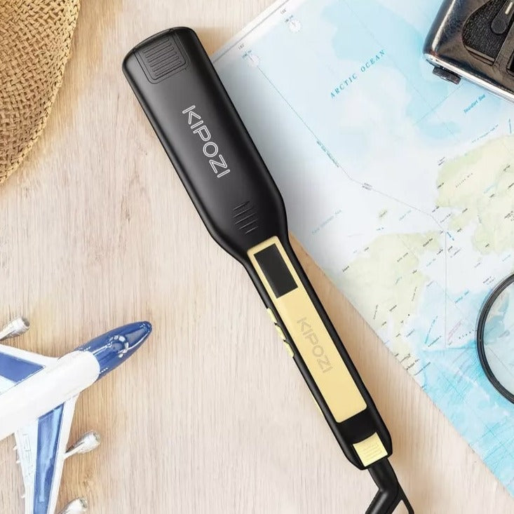 Professionelt Titanium glattejern med LCD-skærm - BestLiss™