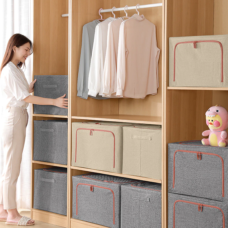 Boîte de rangement pliable de vêtements en tissu Oxford - ClothingBox™ - Den danske butik