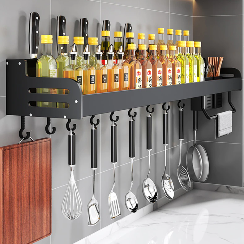 Etagère de rangement en aluminium de cuisine pour épices - Cooklean™ - Den danske butik