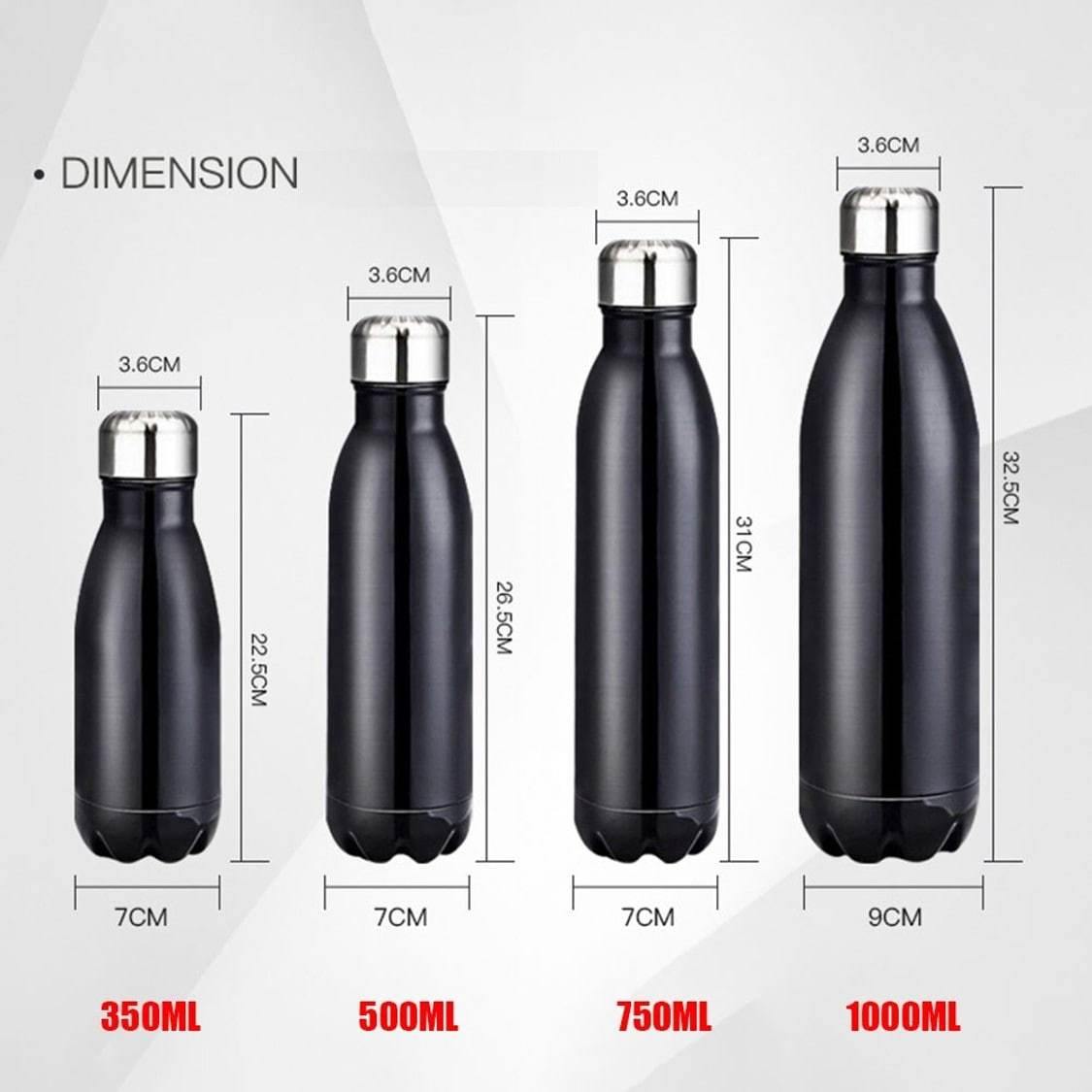 Gourde Isotherme en INOX Réutilisable - TechWater™ - Den danske butik