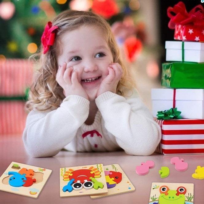 Puzzle 3D en Bois pour Enfant - Babyzzle™ - Den danske butik