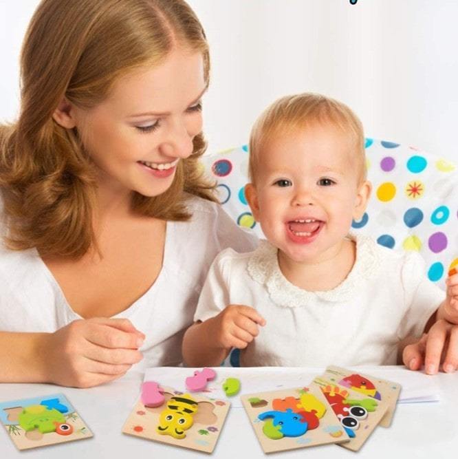Puzzle 3D en Bois pour Enfant - Babyzzle™ - Den danske butik