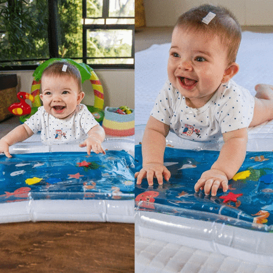 TAPIS JEU D'EAU GONFLABLE POUR BÉBÉ - BABY PAD ™ - Den danske butik