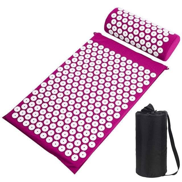 Tapis d'acupression champs de fleurs lotus contre le stress et douleur dorsale - Acumat™ - Den danske butik