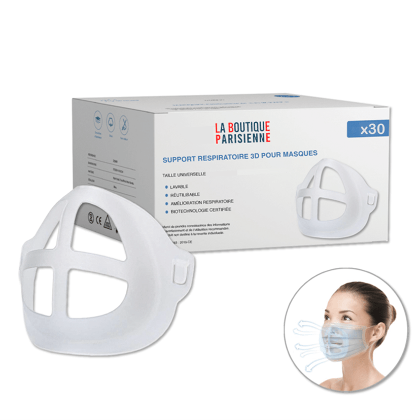 Support 3D Masque antibuée - Respireo® - Den danske butik