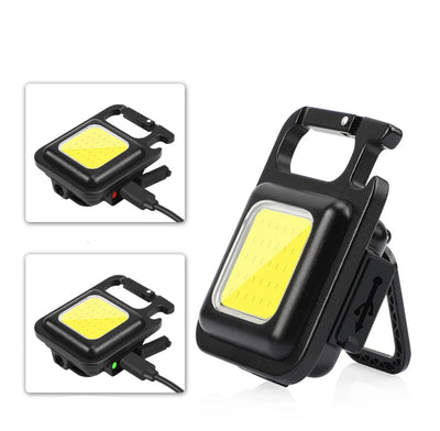 Mini LED-nøglering, USB-opladbar, proptrækker, lommelygte til udendørs - CorkscrewLamp™