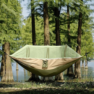 Let & bærbar hængekøje med myggenet & regnsejl - HamacNylon210™