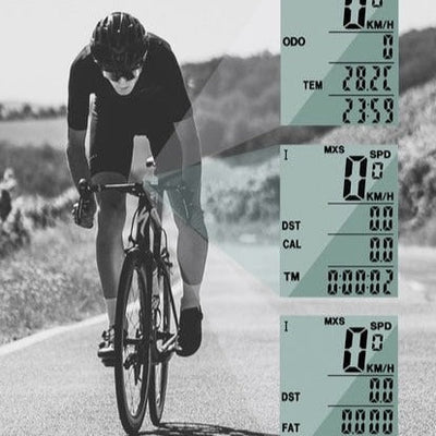 Trådløs vandtæt cykelcomputer med baglys – BikeMaster™
