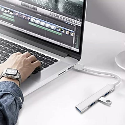 USB-C 4-port adapter til Xiaomi, Lenovo, MacBook Pro/Air - MultiSplitter™