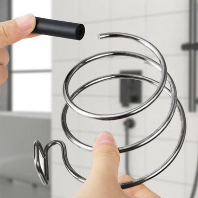 Hårtørrer Hylle i Rustfrit Stål, Adhesiv Støtte - Spiral™