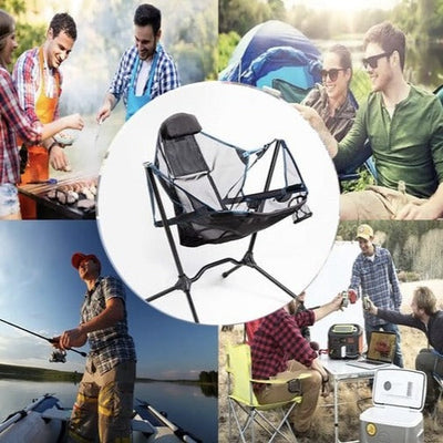 Foldbar Gyngestol med Justerbar Fodstøtte - RockingChair™